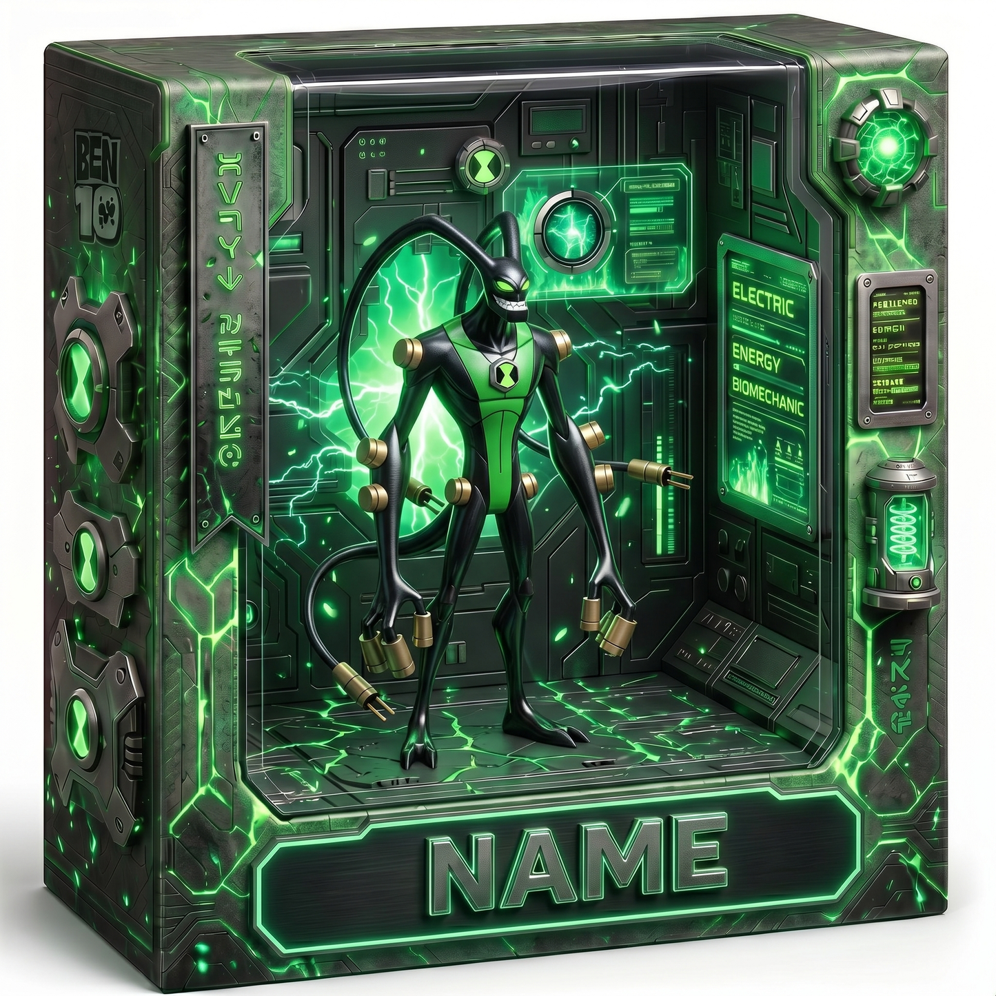 Custom Photo Acrylic Plaque, Personalized Alien Hero Collectible, Cartoon Action Figure Style Gift, Custom Fan Display Decor, Sci-Fi Inspired Acrylic Plaque Gift For Fans BQH