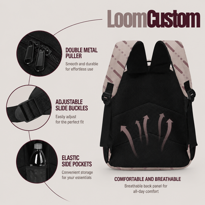 Personalized Kids Backpack, Custom Photo School Backpack With Name, Adventure Game Inspired Bookbag, Back To School Gift For Boys And Girls