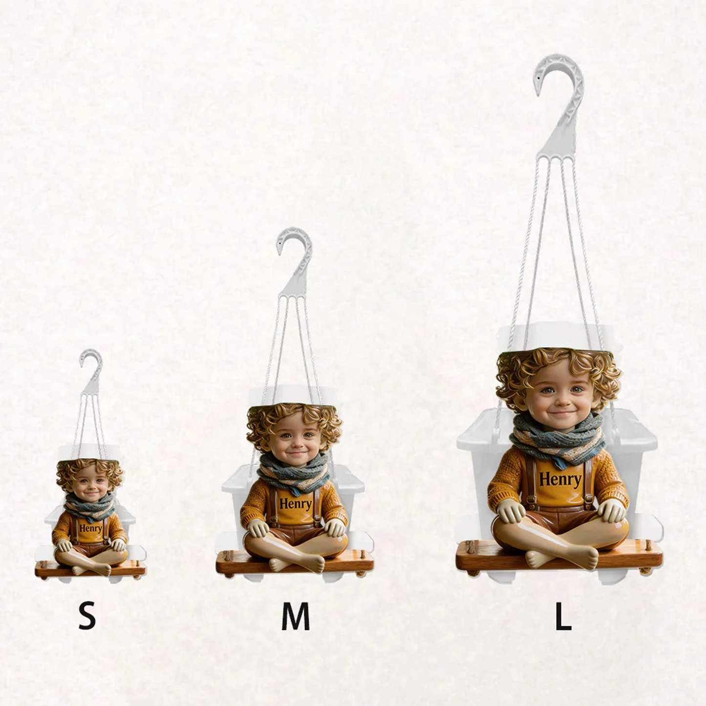 Little Bloom Swing - NBA Personalized Kid Hanging Pot 1606 NAK TTT