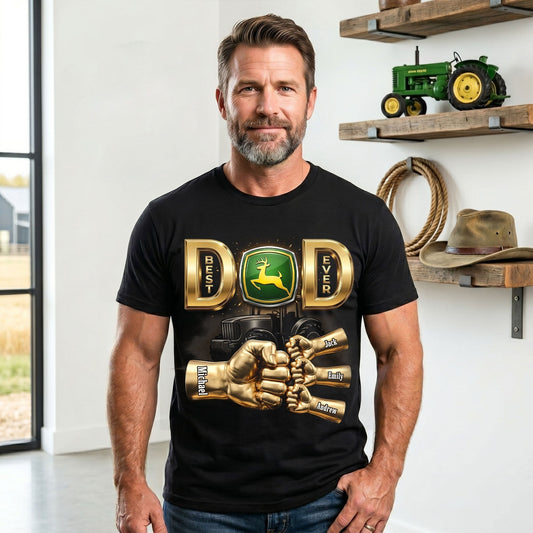 Best Farmer Dad Ever Shirt - Personalized Gifts For Dads 2705 NAK NHT
