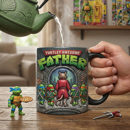 Just Turtley Awesome Magic Ceramic Coffee Mug - Personalized Gifts For Father's Day PTT