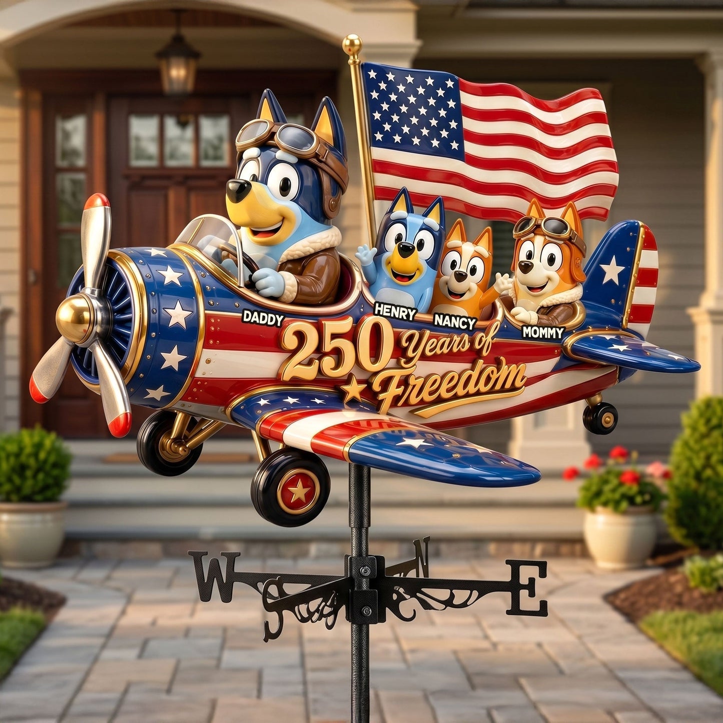 Family Pride Anniversary Weather Vane - Personalized Gift For Family 0206 NAK TTT