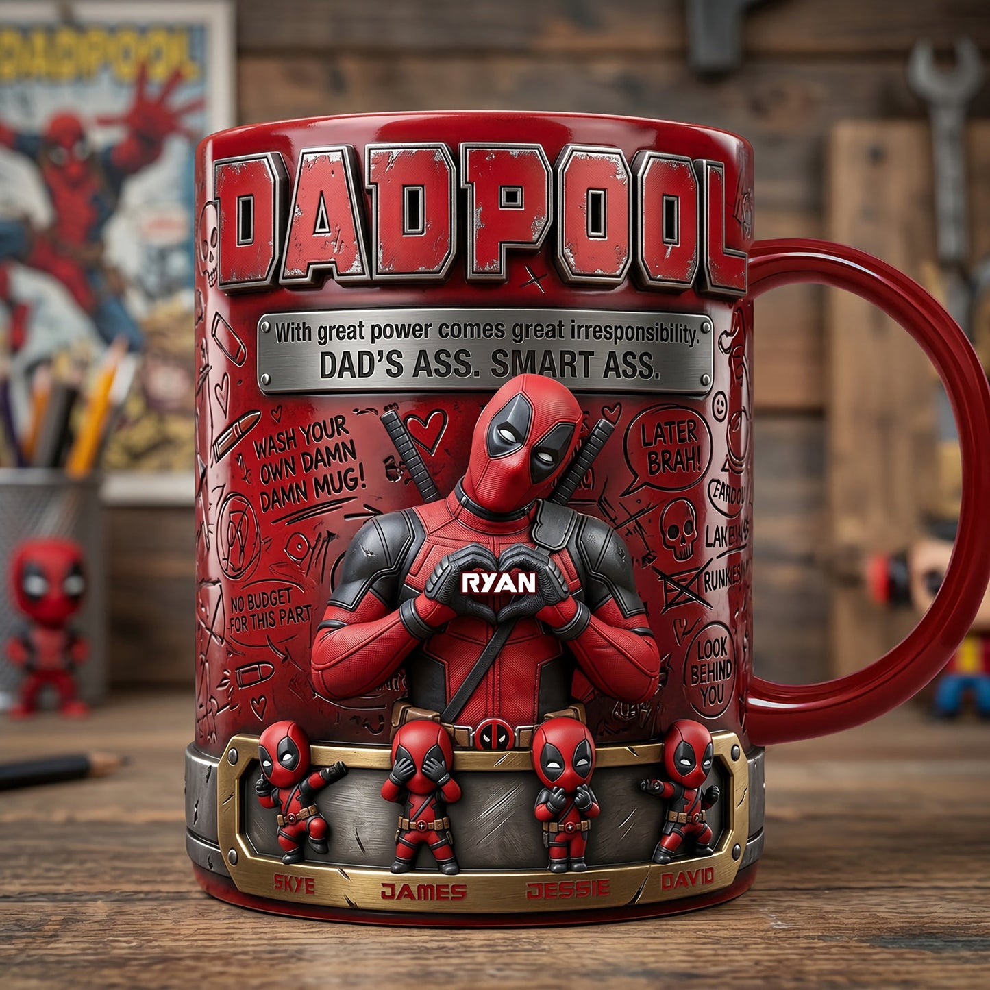 Funny Dad Life Coffee Mug - Personalized Gifts For Dad 2905 NAK NHT