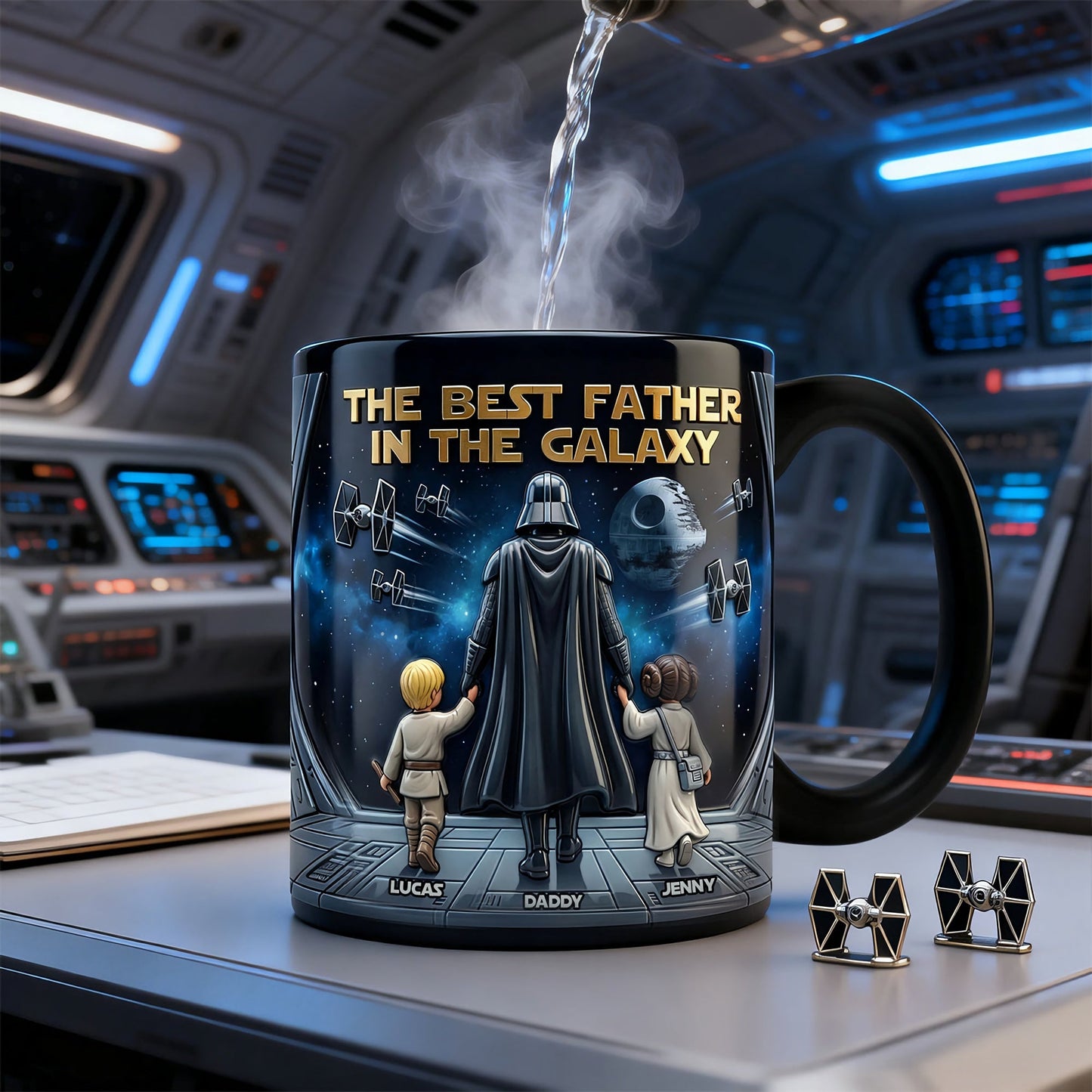 The Best Father Magic Coffee Mug - Personalized Gifts For Father PTT