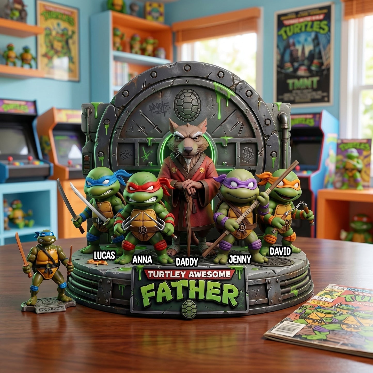 Awesome Father Acrylic Plaque - Personalized Gifts For Dads 0506 NAK NHT
