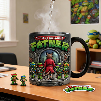 Just Turtley Awesome Magic Ceramic Coffee Mug - Personalized Gifts For Father's Day PTT
