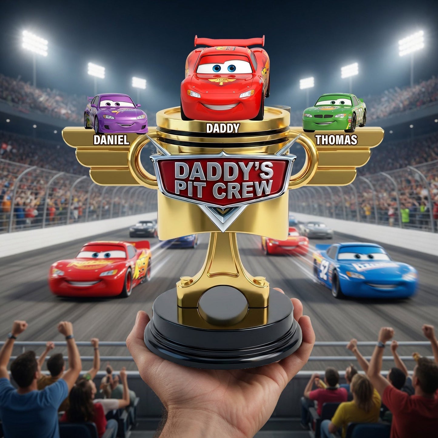 Daddy's Pit Crew Acrylic Plaque - Personalized Gifts For Dads 0506 NAK NHT