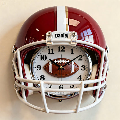 Premium NFL Helmet Hanging Wall Clock NMD CTKT