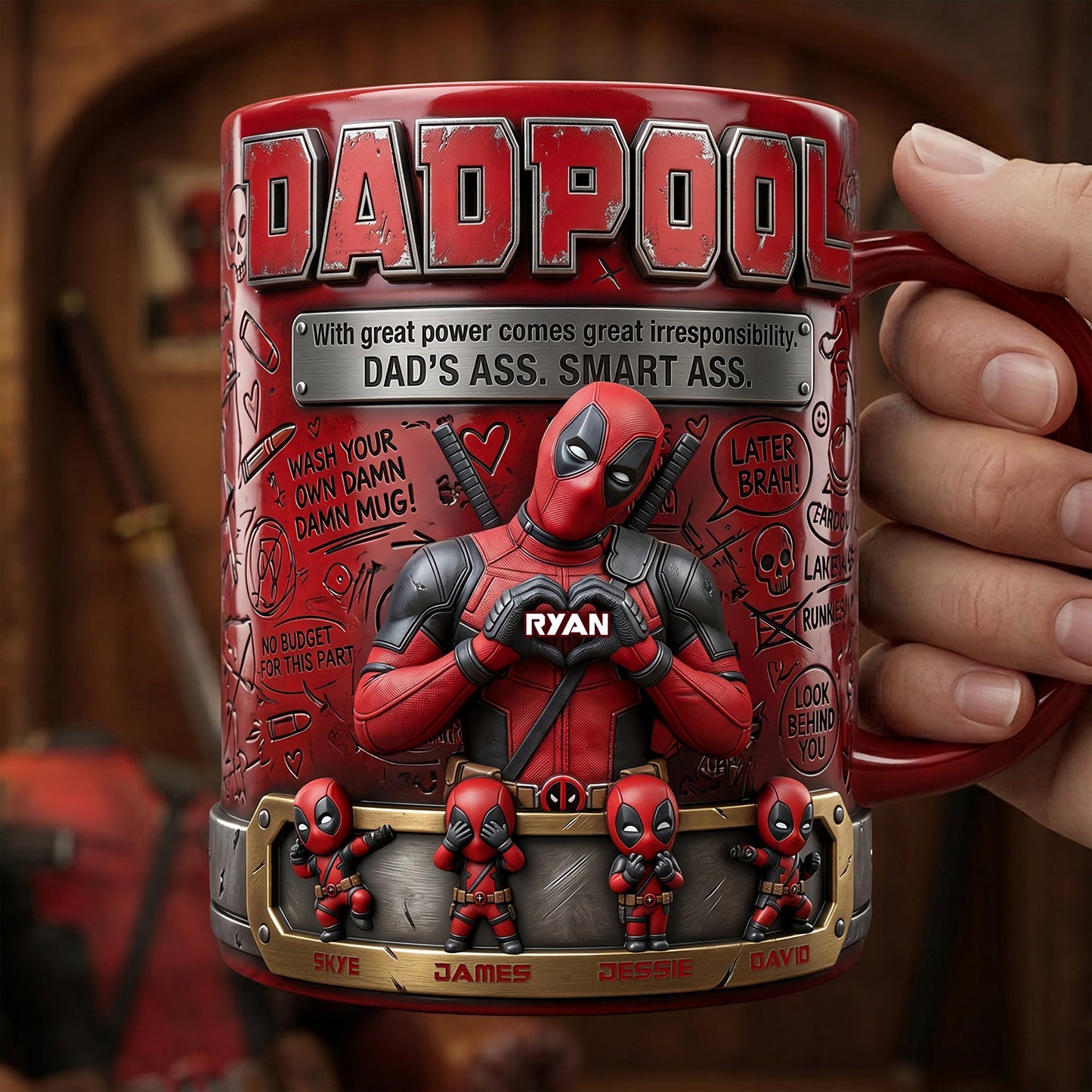 Funny Dad Life Coffee Mug - Personalized Gifts For Dad 2905 NAK NHT