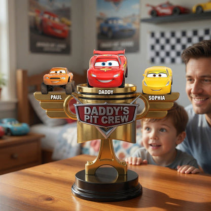 Daddy's Pit Crew Acrylic Plaque - Personalized Gifts For Dads 0506 NAK NHT
