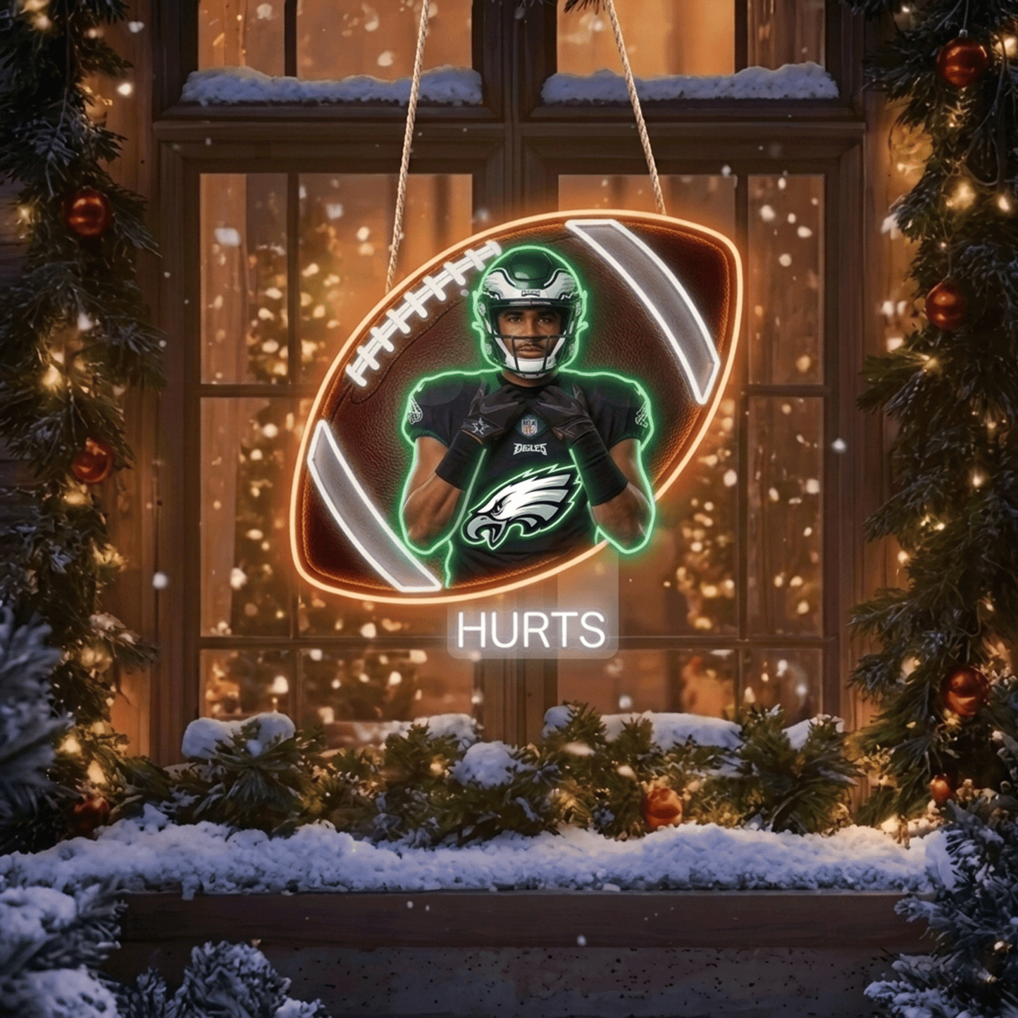 Premium NFL Personalized Football LED Light Acrylic Sign NMD CTKT