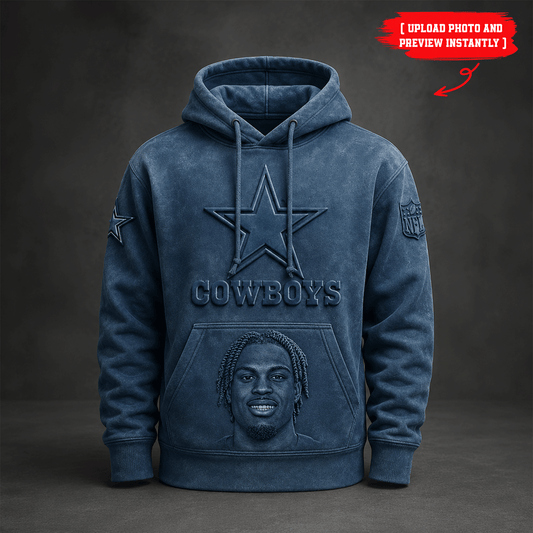 Premium NFL Personalized Embossed Hoodie NMD CTKT