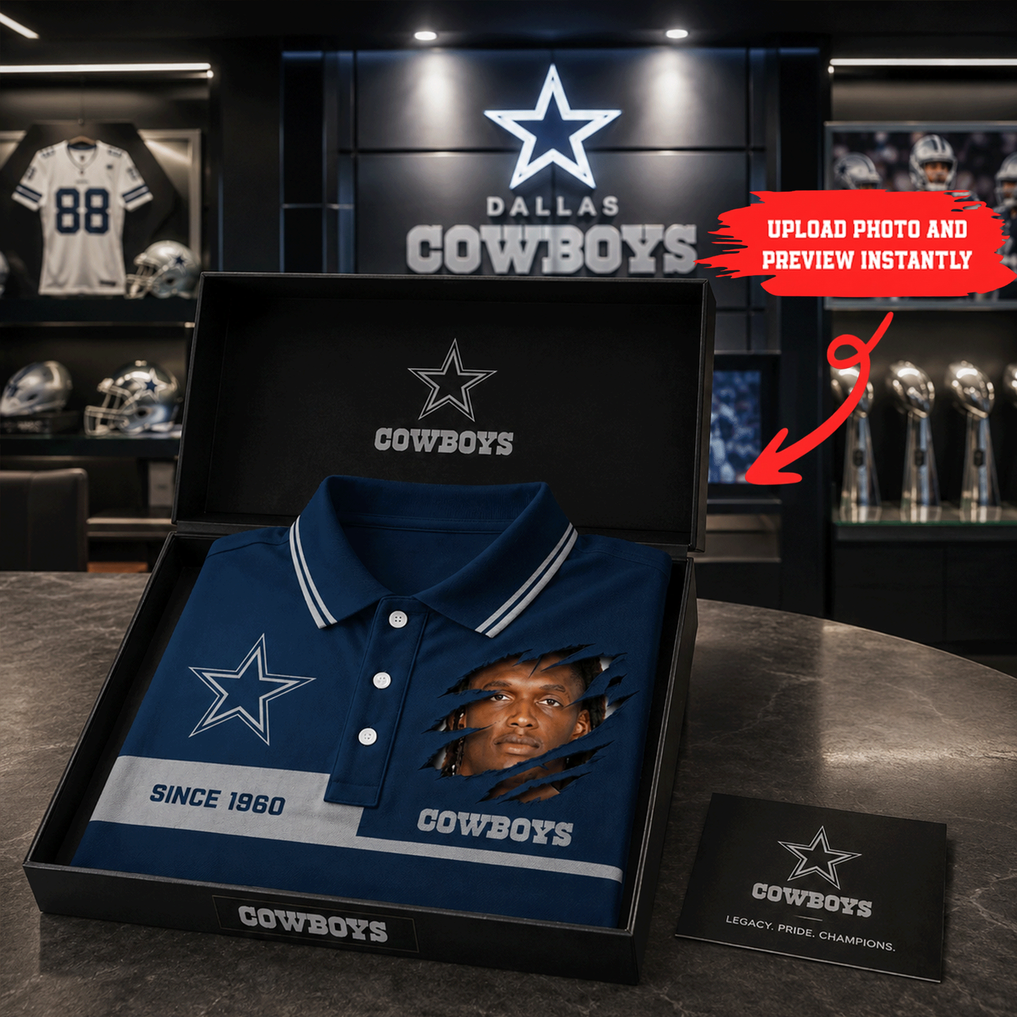 Premium NFL Personalized Polo Shirt NMD CTKT