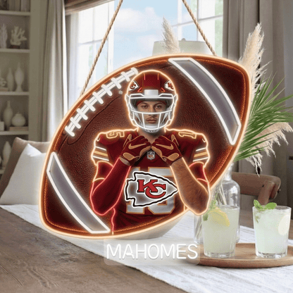 Premium NFL Personalized Football LED Light Acrylic Sign NMD CTKT