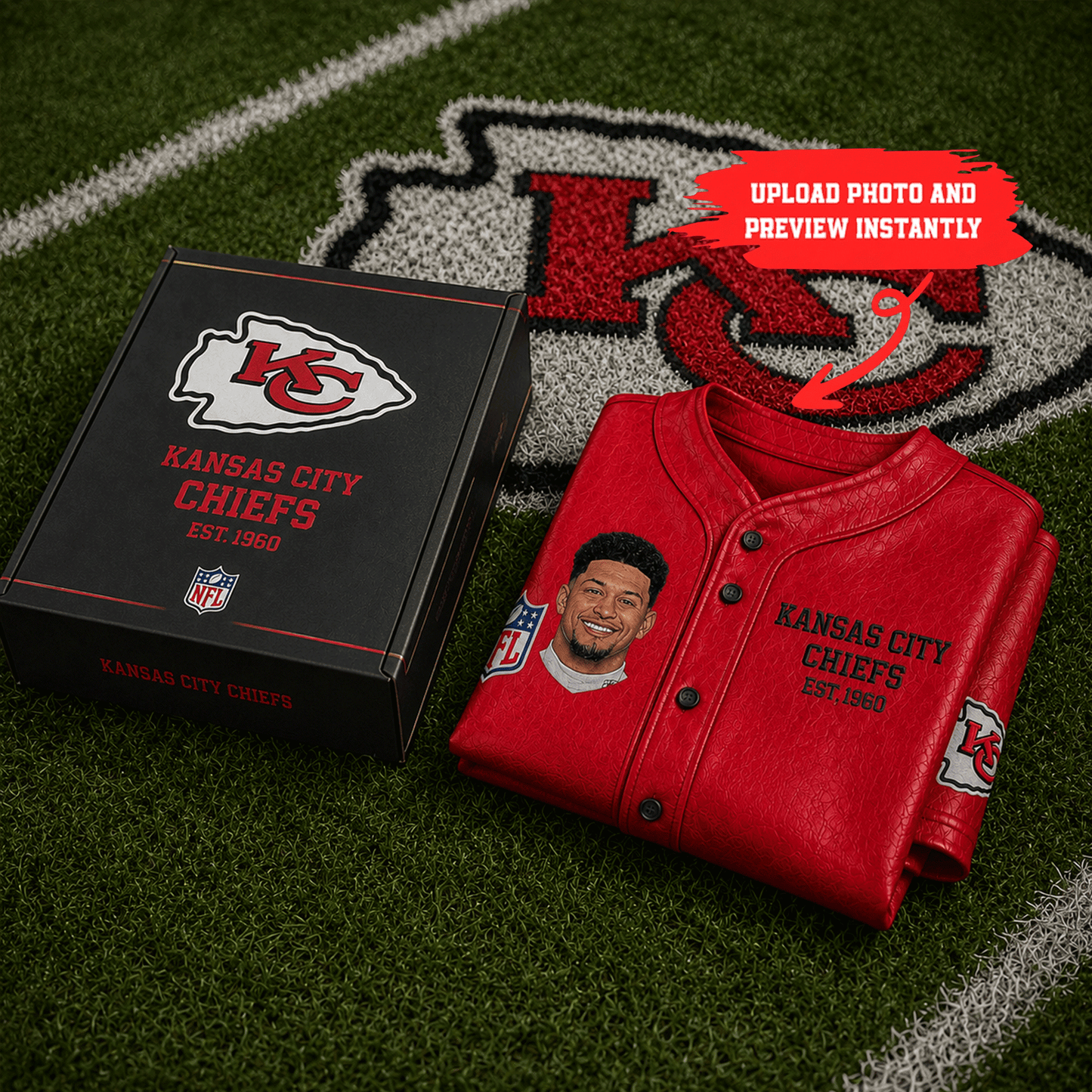 Premium NFL Personalized Vintage Leather Jersey NMD CTKT