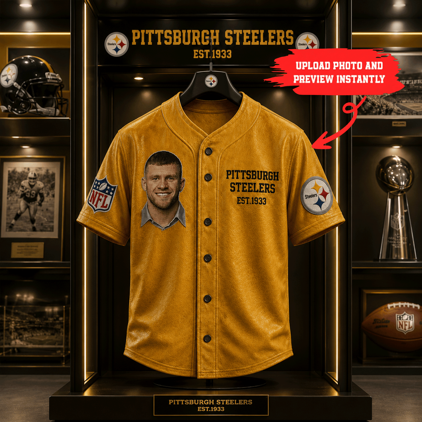Premium NFL Personalized Vintage Leather Jersey NMD CTKT