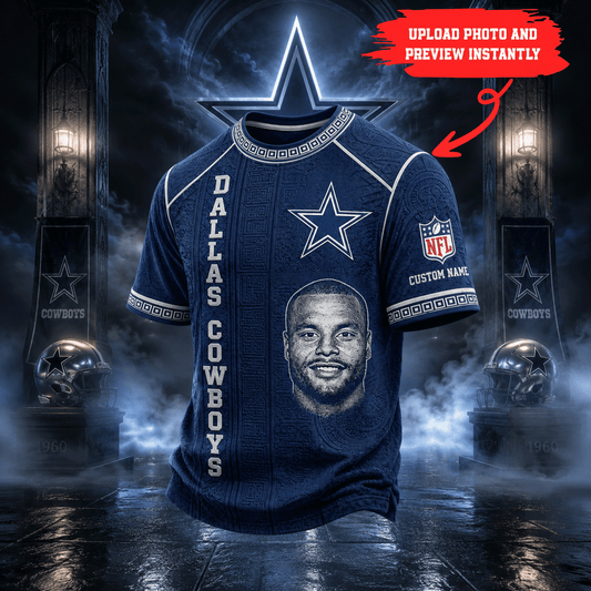 Premium NFL Personalized Portrait Heritage T-shirt NMD CTKT