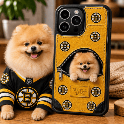 Premium NHL Personalized Pet Fully Printed Wallet Phone Case NMD CTKT