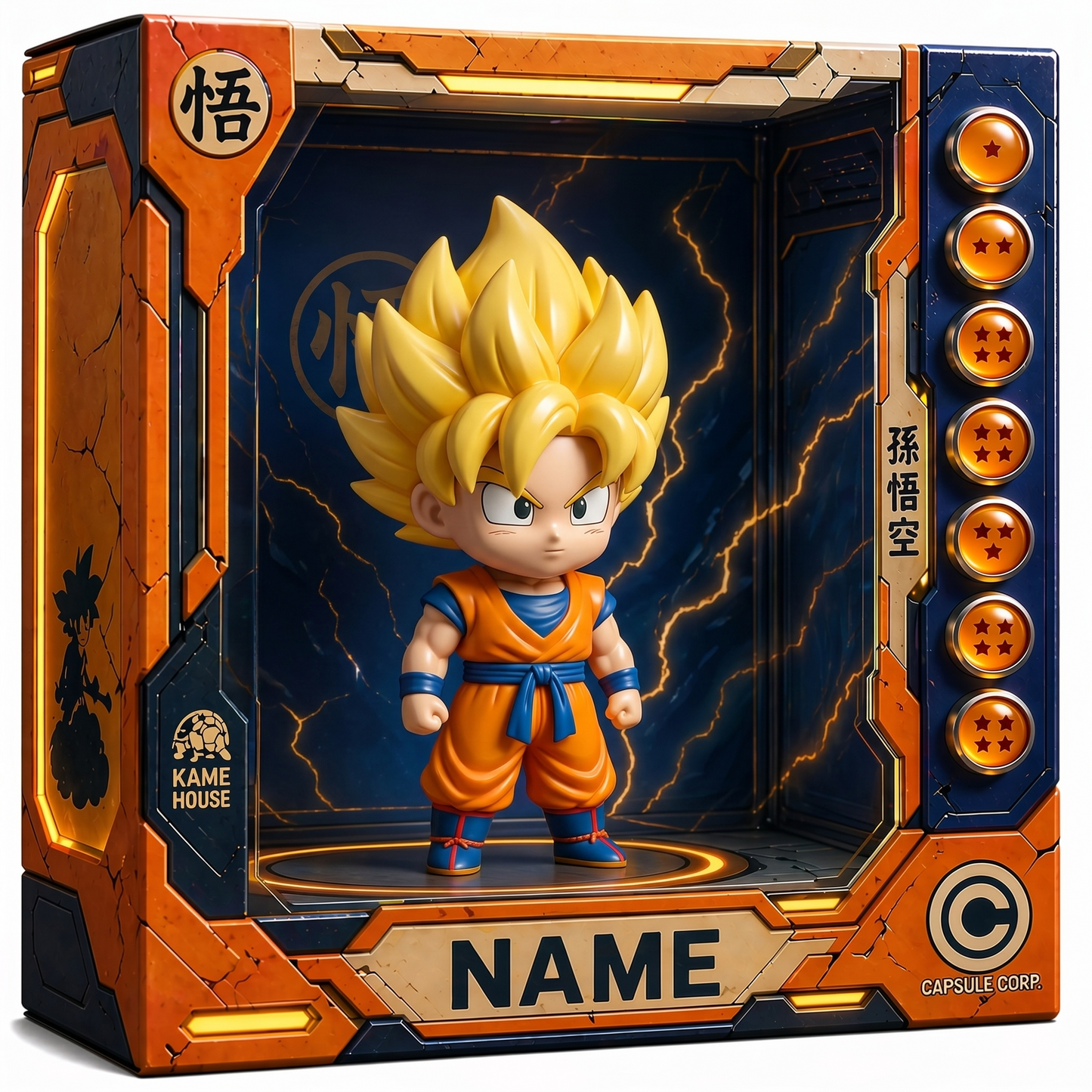 Personalized Anime Plaque Custom Photo – Martial Arts Kid Gift, Custom 3D Character Display, Birthday Gift for Kids, Name Personalized Keepsake