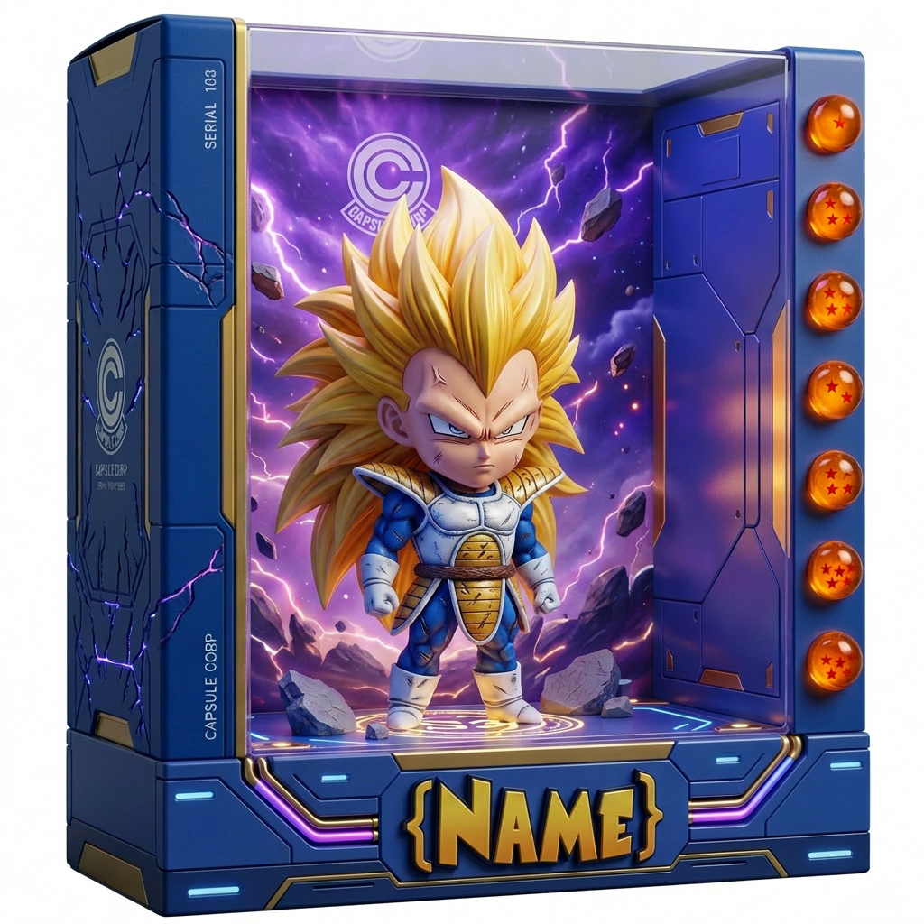 Personalized Anime Plaque Custom Photo – Martial Arts Kid Gift, Custom 3D Character Display, Birthday Gift for Kids, Name Personalized Keepsake