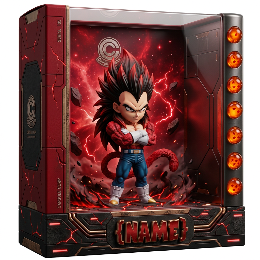 Personalized Anime Plaque Custom Photo – Martial Arts Kid Gift, Custom 3D Character Display, Birthday Gift for Kids, Name Personalized Keepsake