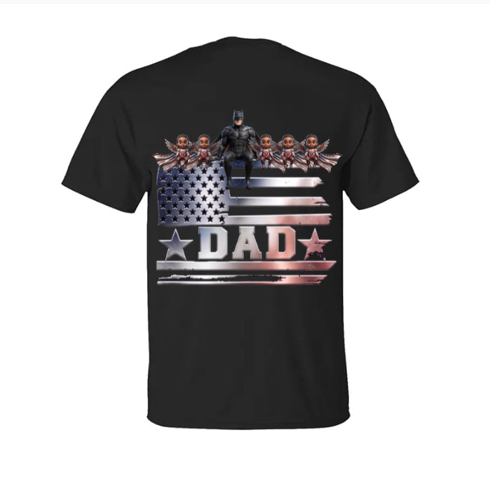 Premium Personalized Daddy and Son Superhero Shirt V1 NMD TTV