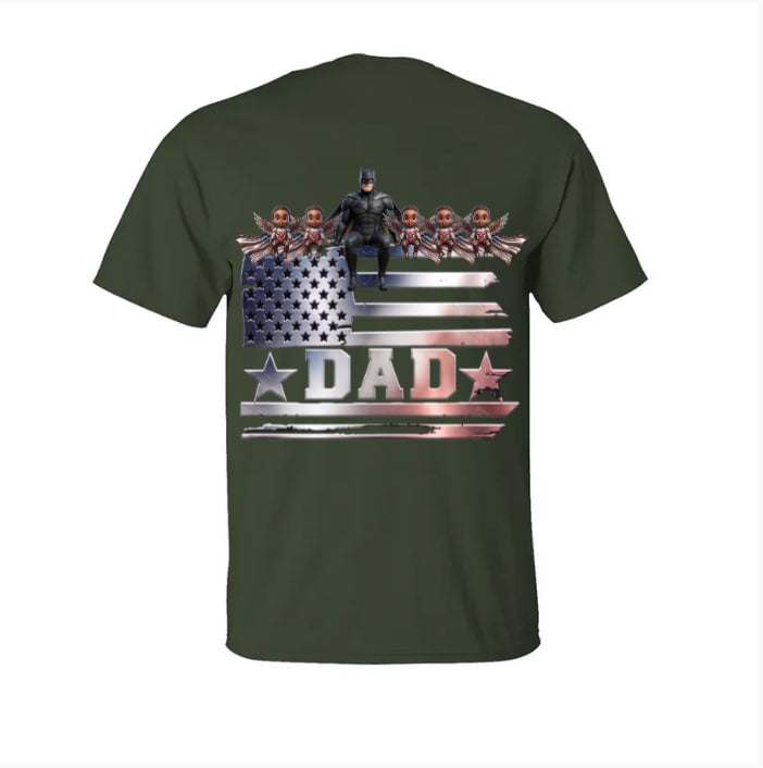 Premium Personalized Daddy and Son Superhero Shirt V1 NMD TTV