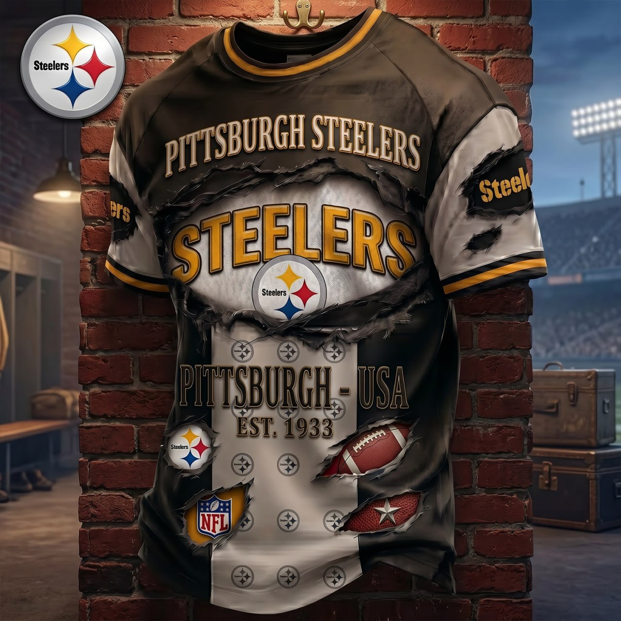 NFL Luxury Classic T-shirt 0406 NAK NHT