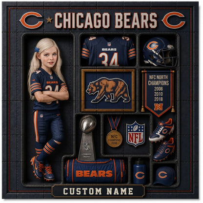 Personalized NFL football puzzle set 1806 NAK NHT