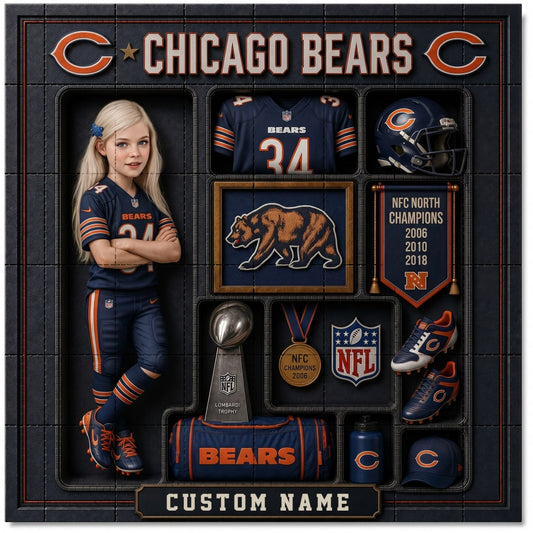 Personalized NFL football puzzle set 1806 NAK NHT